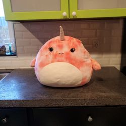 Rare Amiah the Narwhal 2021 Squishmallow, good condition w/out tags