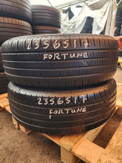 235 65R 17 USED TIRES FORTUNE 2356517 USED TIRES (PAIR) MOUNT BALANCE INCLUDED