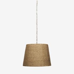 Natural Woven Seagrass Shade Manny  Chandelier Pendant Light