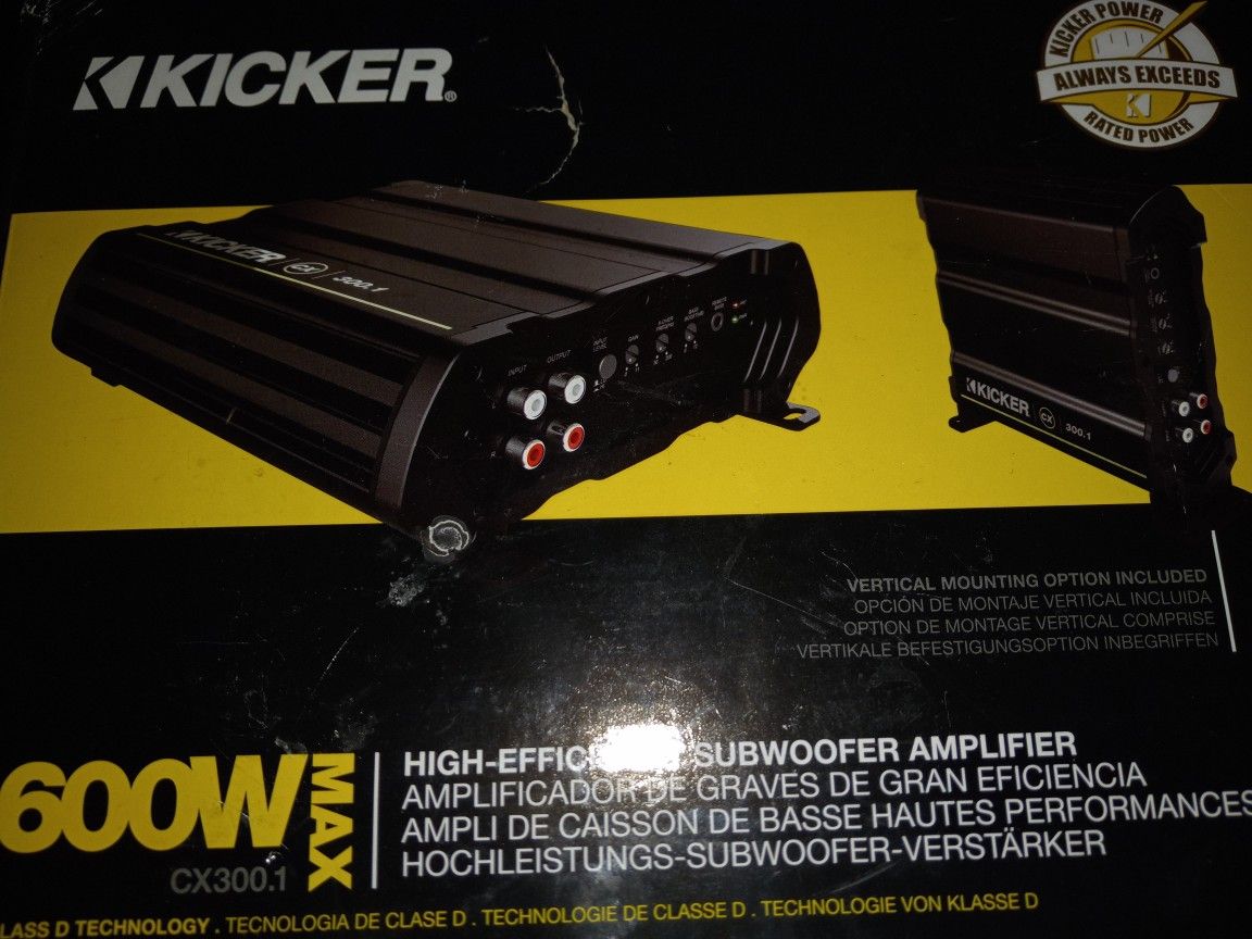New Kicker Sub Amplifier