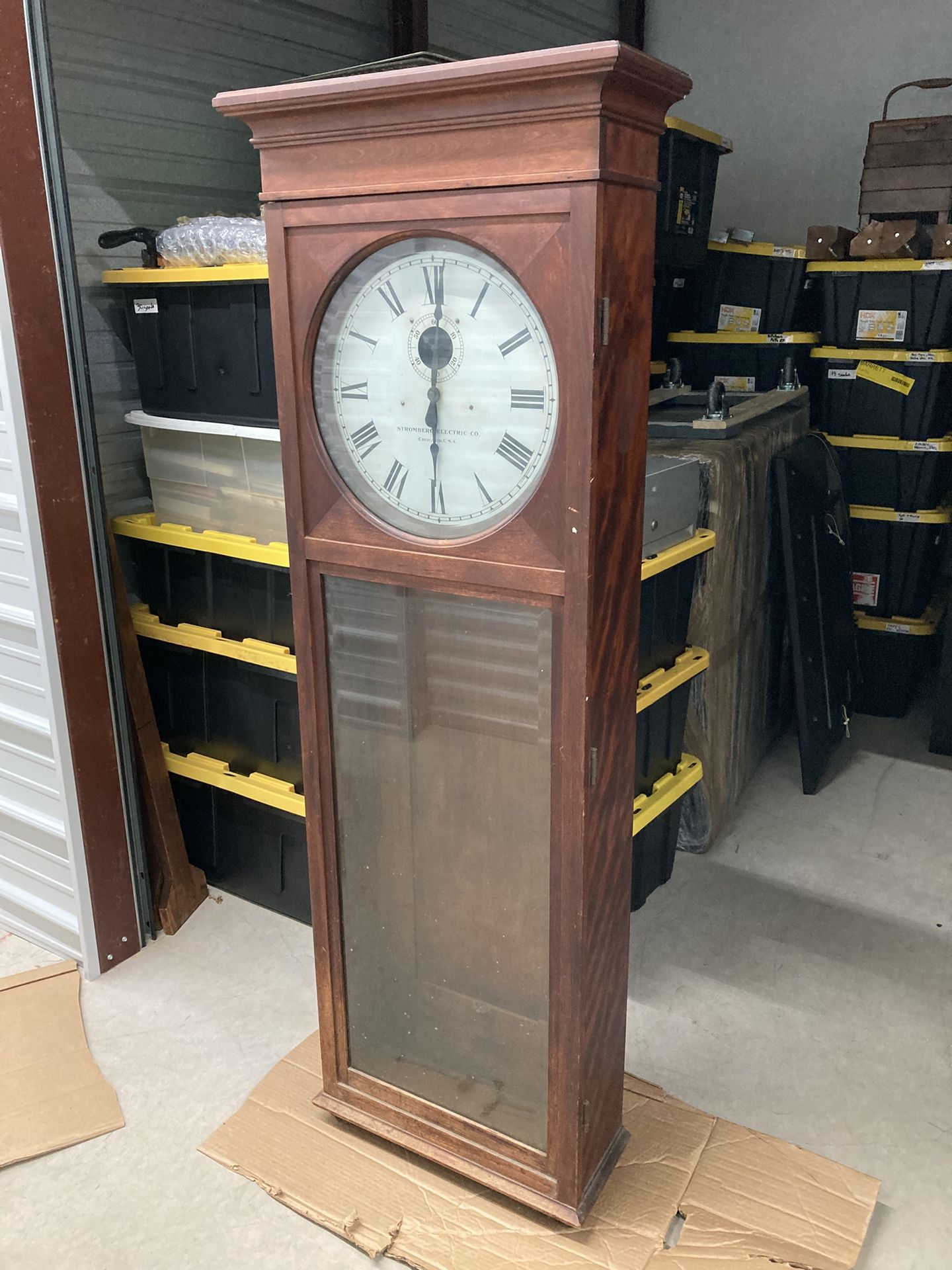 Stromberg Electric Co. Antique Grandfather Clock