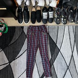 Plaid leggings