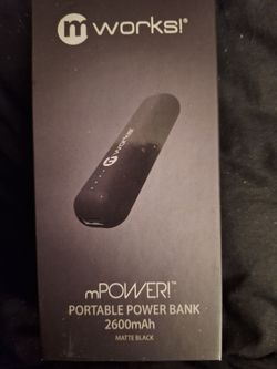 mWorks mPower Portable Power Bank 2600 mAh Brand New in Box
