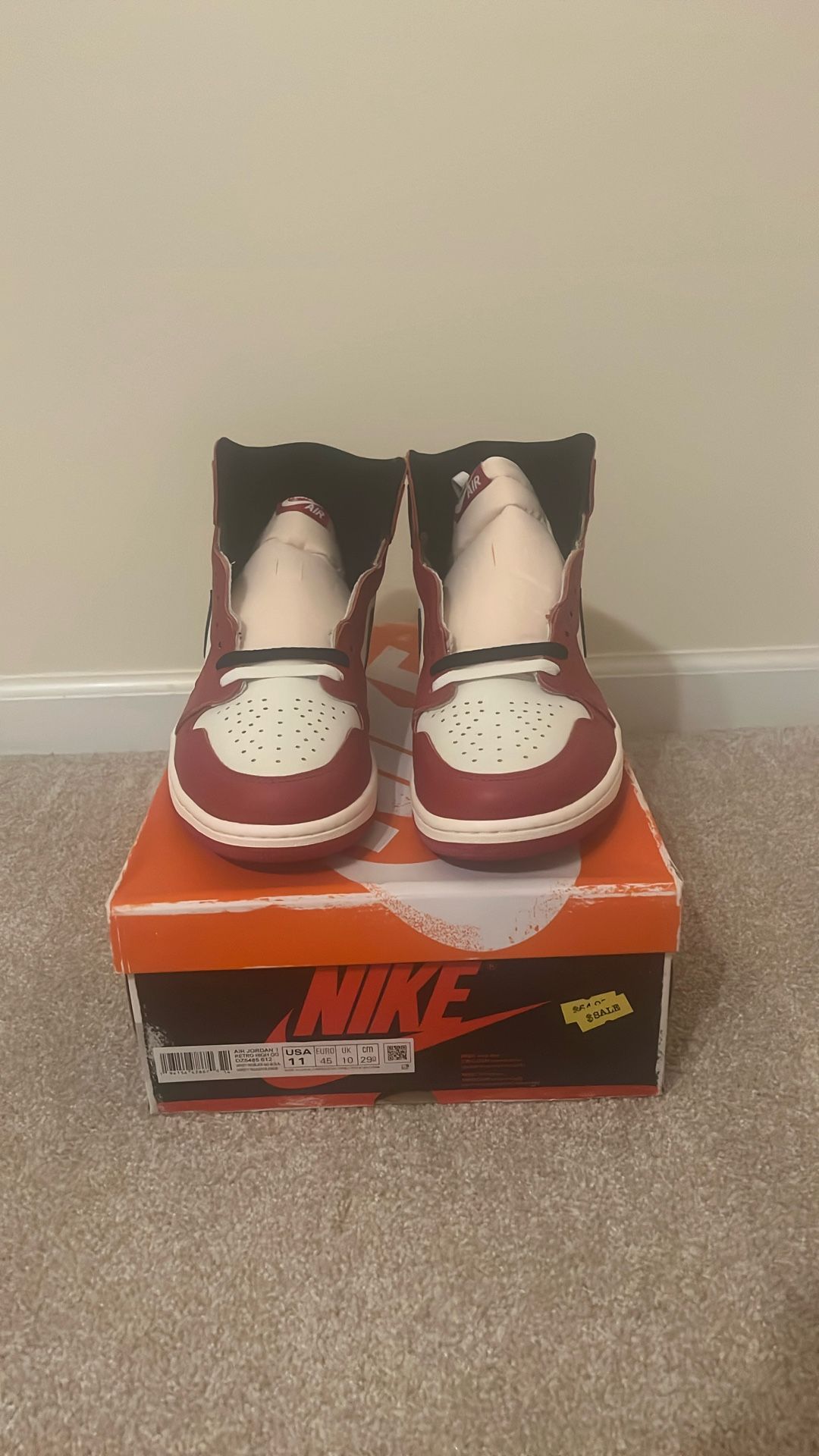 Jordan 1 Lost And Found Size 11