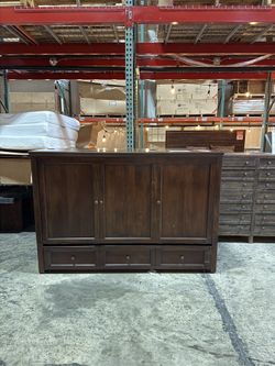 MEGA SALE! Espresso Queen Murphy Bed Cabinet - NT (Save $1499)