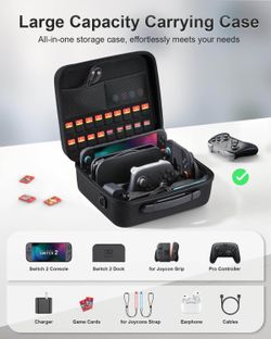 All in One Carrying Case for Nintendo Switch 2