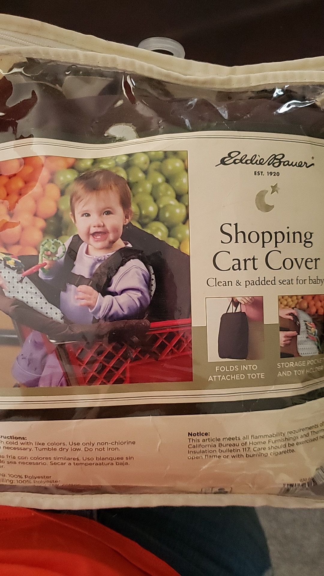 Eddie bauer shopping cart cover