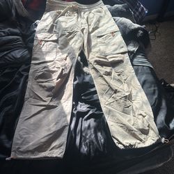 PacSun Cream Cargo Pants 