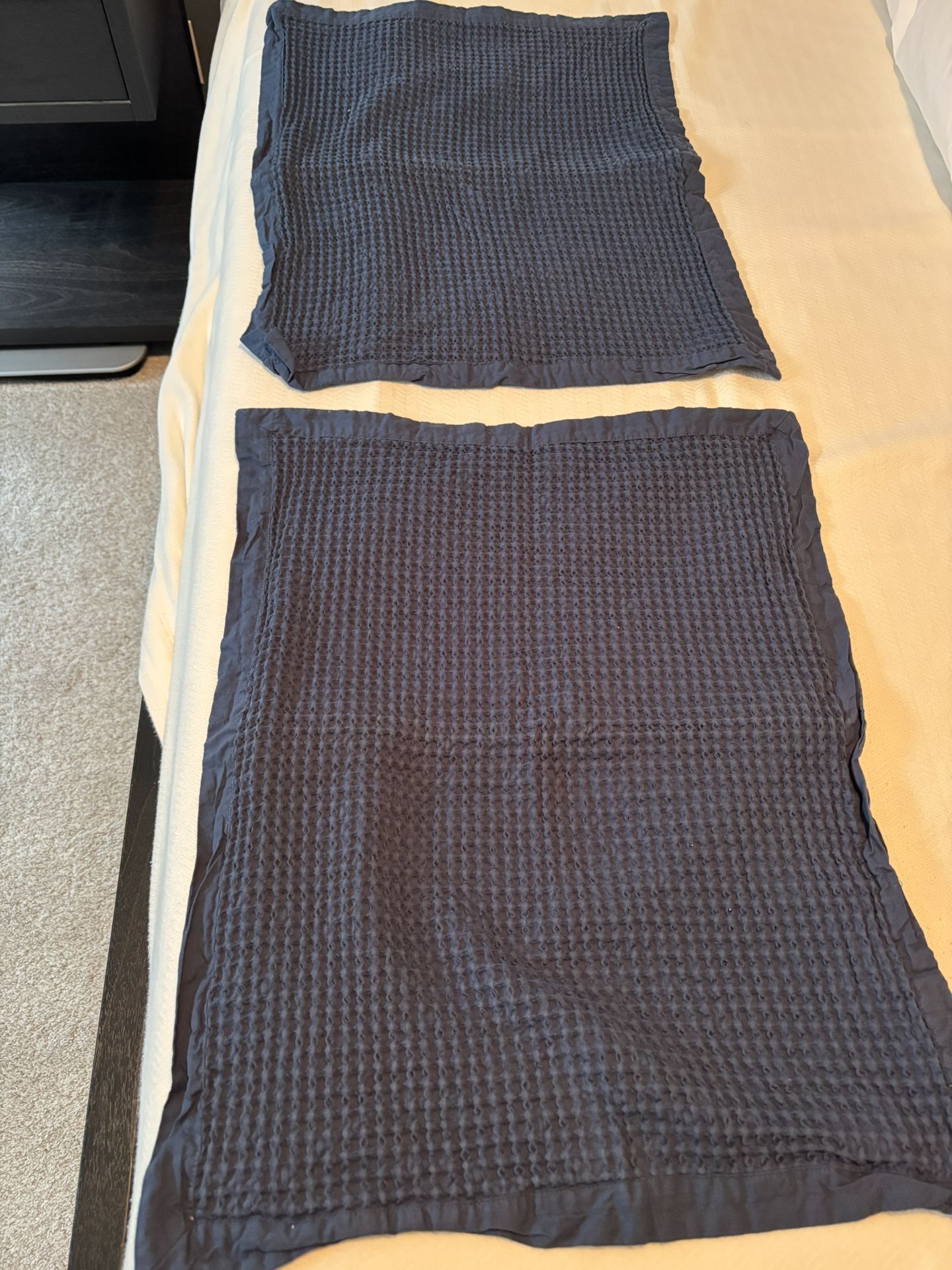Navy Blue Standard Pillow Shams
