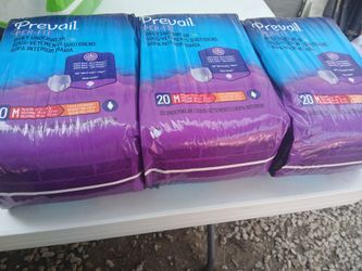 New Prevail PER-FIT M MEDIUM 20Ct/ Package. 60 Ct.