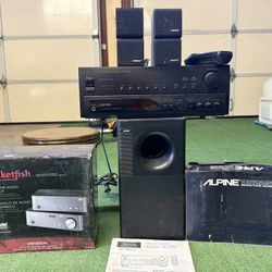 SURROUND SOUND SYSTEM - NEW ROCKET FISH - NEW AMP