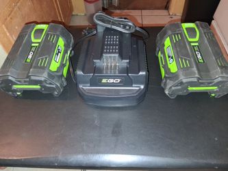 EGO BATTERIES AND CHARGER
