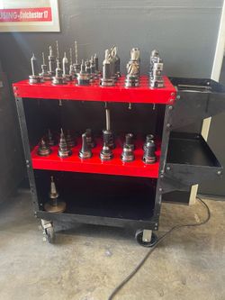 Lot of Assorted BT-40 Tool Holders (cart not included)