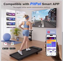 Walking Pad,6% Walking Pad with Incline,No-Assembly Walking pad Treadmill with APP and Remote Control,LED Display,2.5 HP Quiet Under Desk Treadmills,3