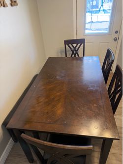 Wood kitchen table