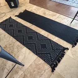 Two Black Decorative Runners