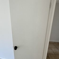White Interior Doors With Knobs & Hinges  (5 Available)