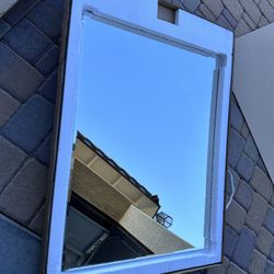 Hamilton Hills 30" x 40" Polished Pivot Mirror (Model HH1230).