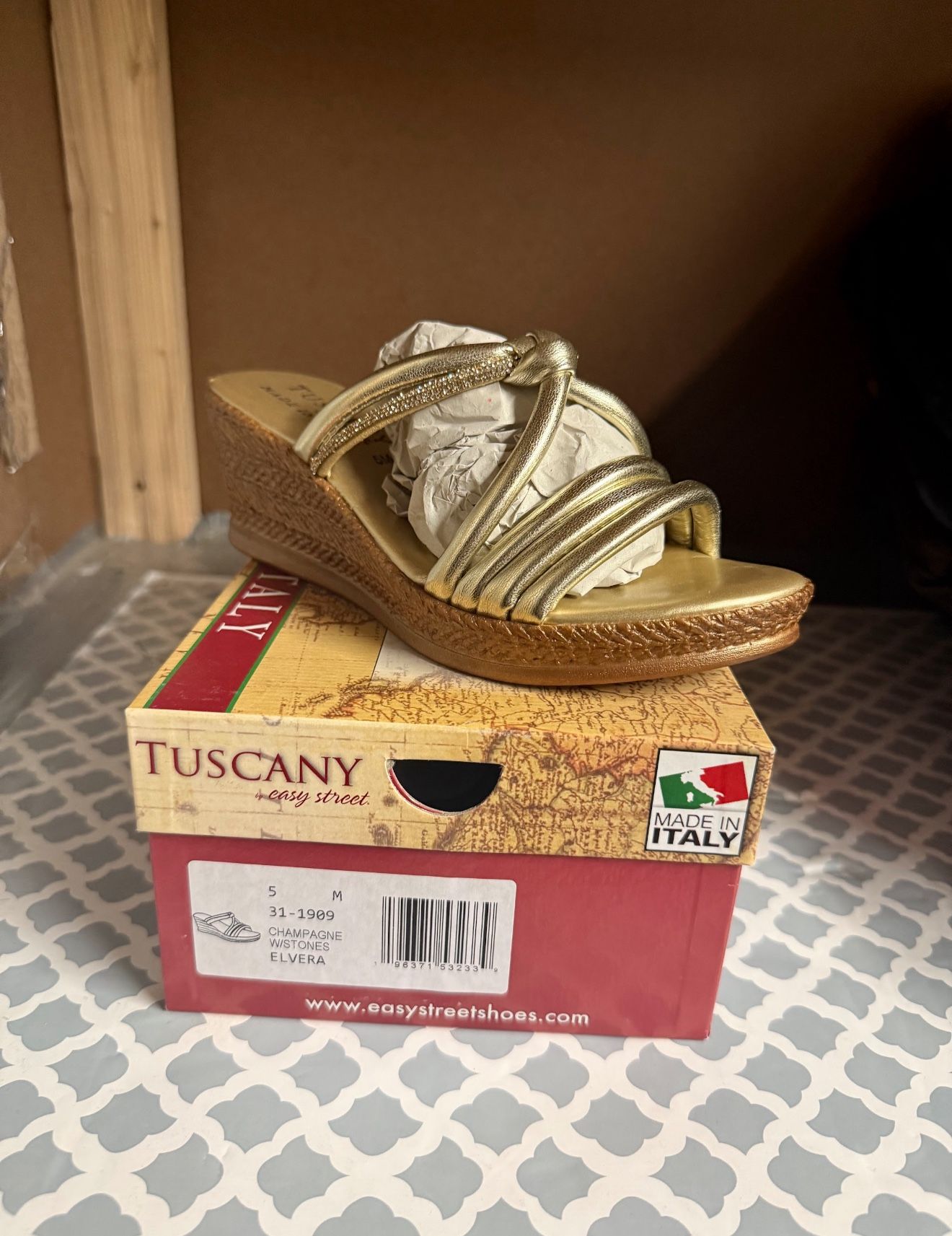 Easy Street Elvera Wedge Sandals 