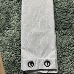 2 Sets Of Stylish Curtains With Rods