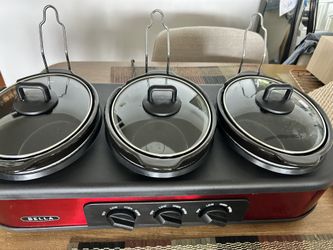 Bella Triple Slow Cooker And Buffet Server