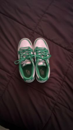 Green Nike shoes (size 8.5)