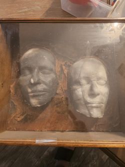 Pair Of Framed Death Masks