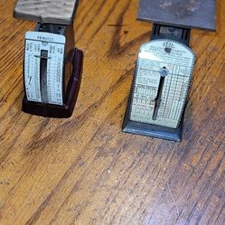 2 -1940s Vintage Postal Scales