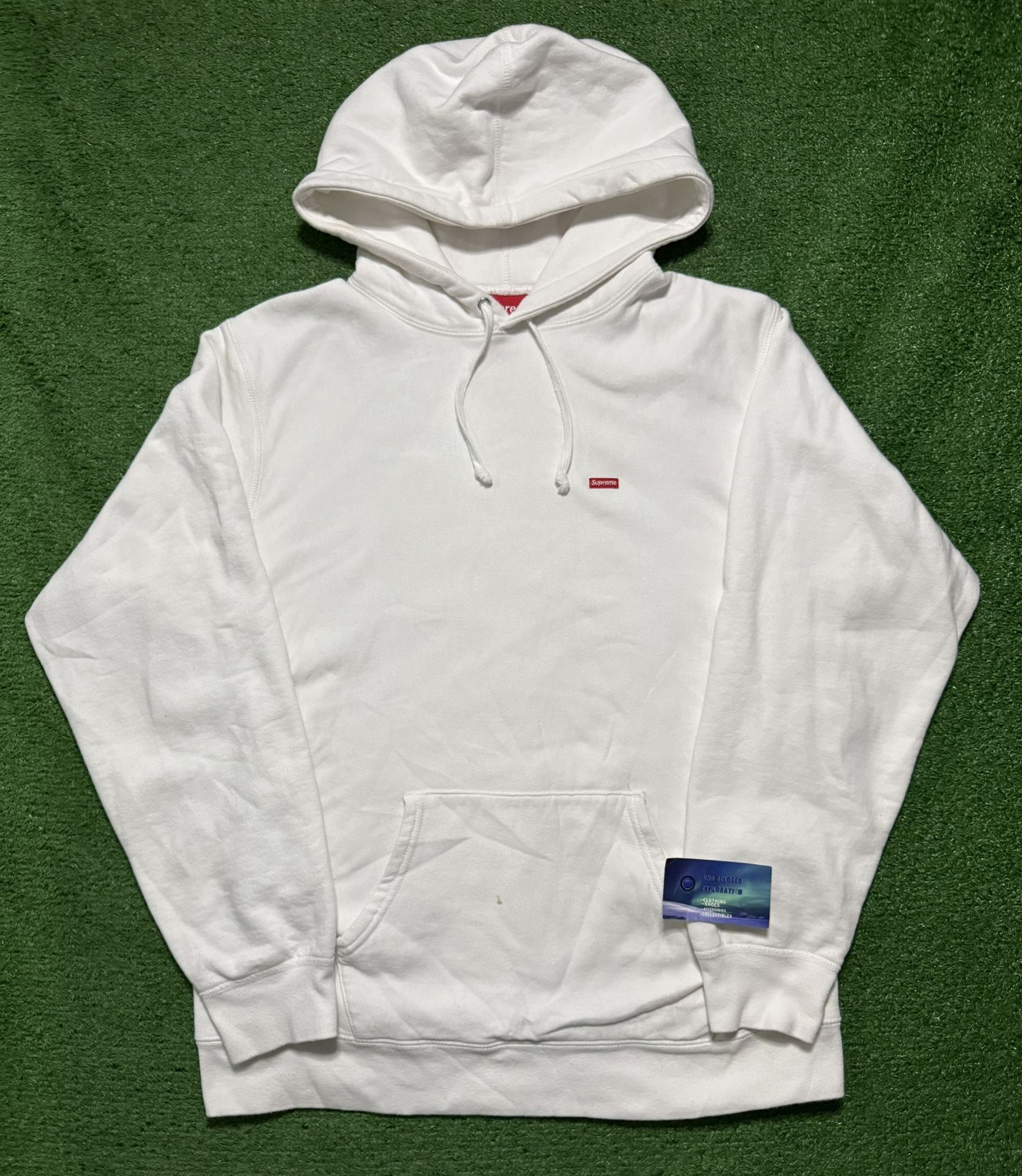 Supreme Small Box Hoodie White Large