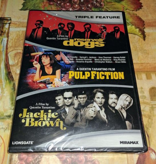 Triple Feature DVD - Reservoir Dogs/Pulp Fiction/Jackie Brown (Brand New)