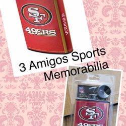 New San Francisco 49ers 7oz. Plastic Hip Flask W/Logo Wrap