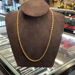 14KT Hollow Rope Chain 42308-1