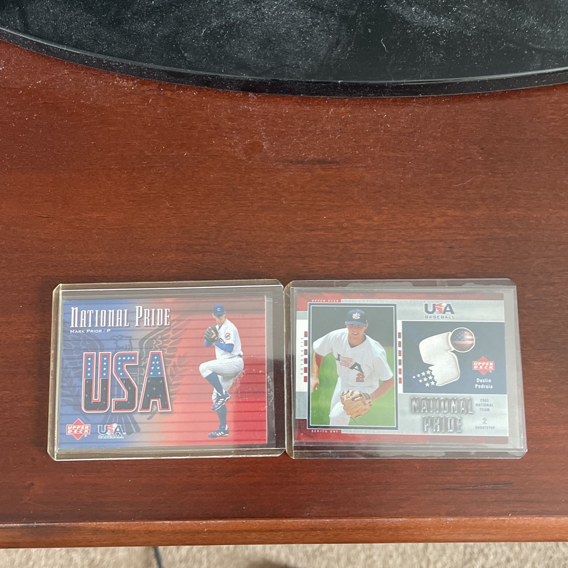 Game Used National Pride Lot - Mark Prior & Dustin Pedroia