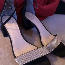 Black Diamond Open Toe Heels