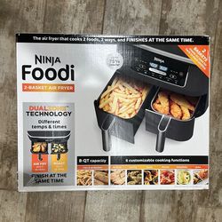Ninja Foodi 2 Basket Air Fryer *NEW* In Box
