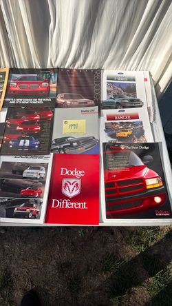 Dodge dealership, brochures from the 1980s to the early 2000s