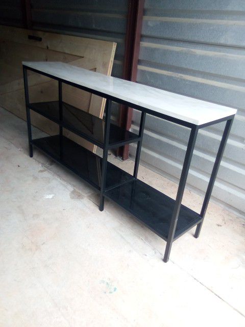 ** BEAUTIFUL CONSOLE TABLE WITH SHELVES** $125 OBO