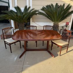 mid century rosewood dining set 