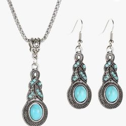 Tibetan Turquoise Jewelry Set 