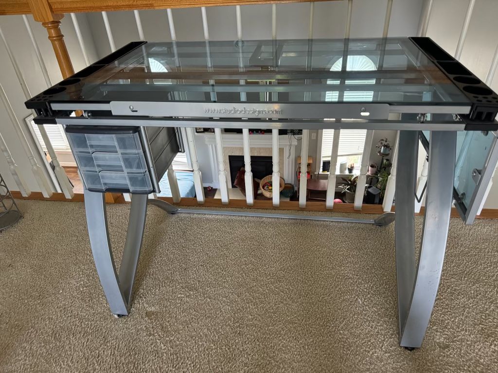Glass Drafting Table