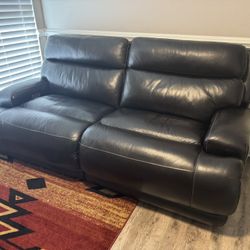 Leather Power Reclining Couch (Great Cond - $200 obo - MUST SELL)