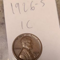1926-S Lincoln Wheat Cent Penny 1 Coin 3 Available
