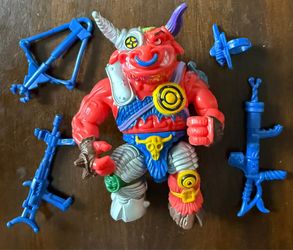 Vintage TMNT Groundchuck Figure Complete Playmates 1991 Ninja Turtles
