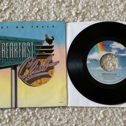 Breakfast Club “Right On Track” Vinyl 7” Single w Picture Sleeve 1987 MCA Records Original Pristine Like New Collector’s Copy 80s Synth Pop. 