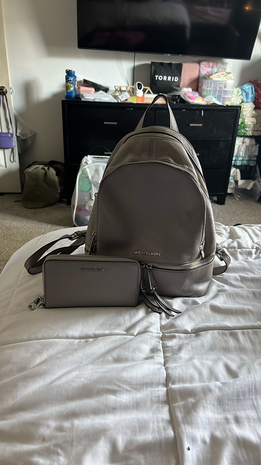 Michael Kors Wallet And Backpack