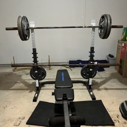 Weight Bench And Weights