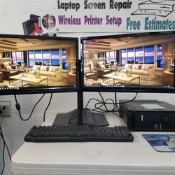 Gateway Dual Screen Desktop Computer 