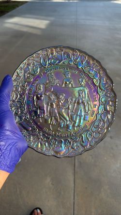 Carnival Glass 12 Days of Christmas Collector Plate