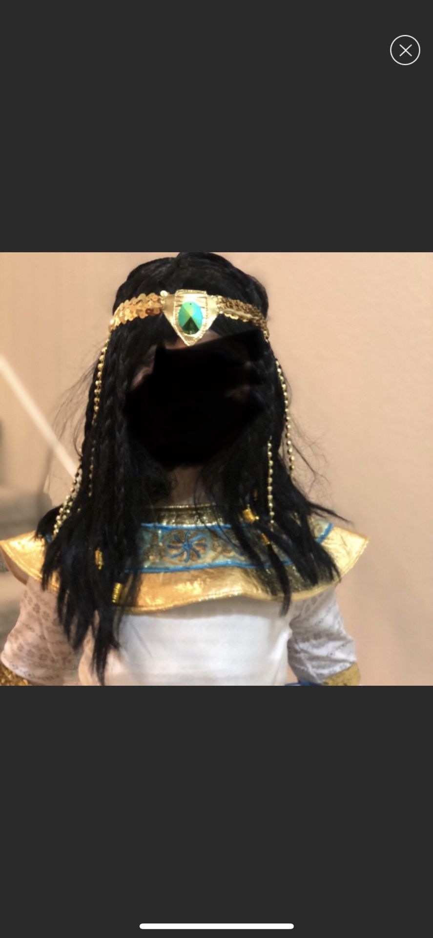 Cleopatra FULL costume With Wig
