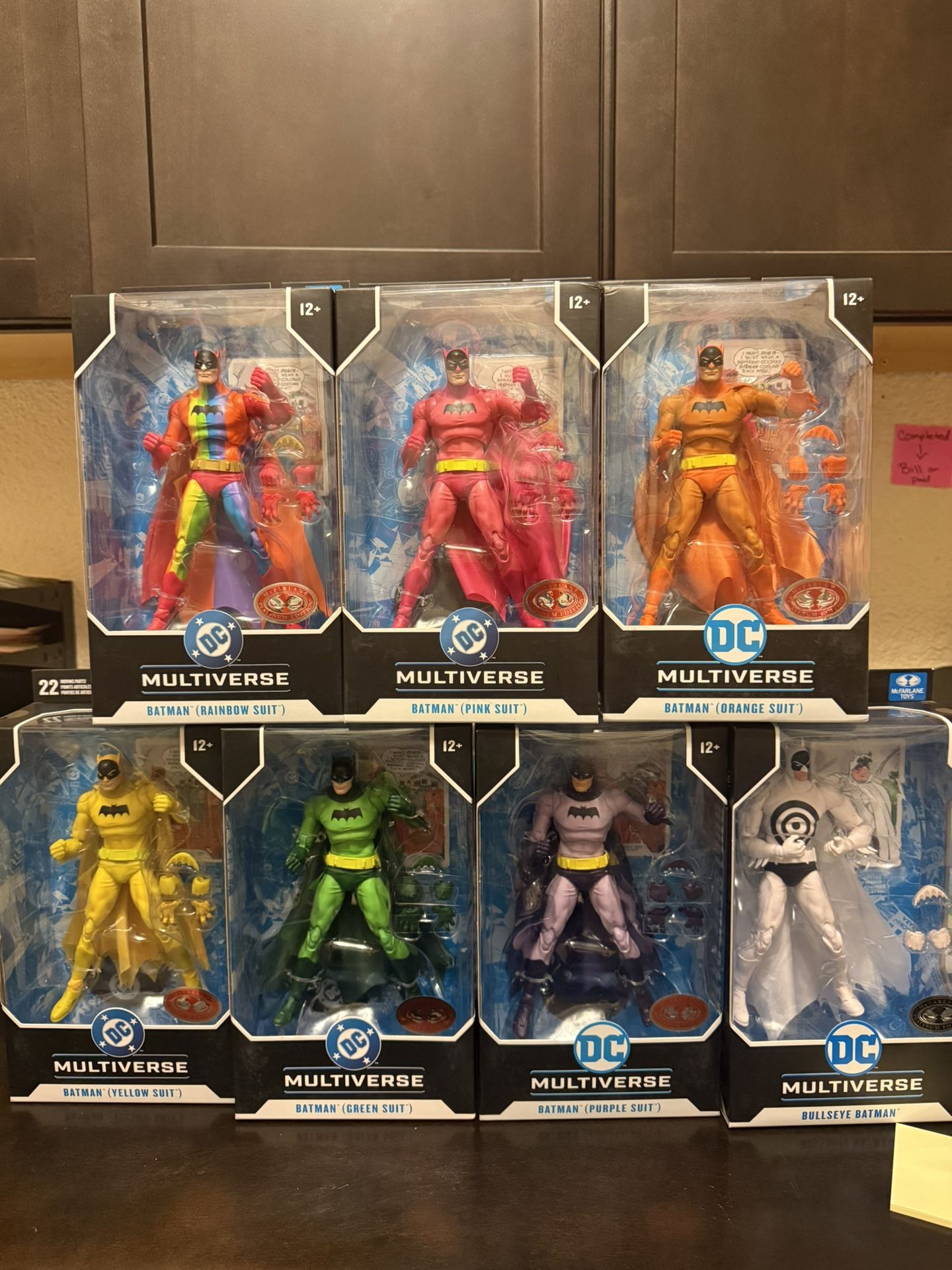 McFarlane Rainbow Batman Complete Set